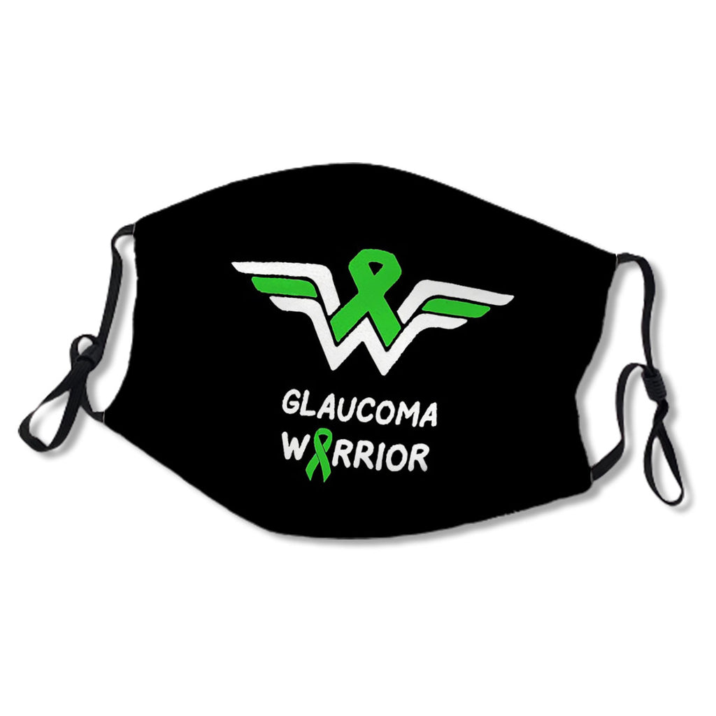 Glaucoma Awareness Warrior Support Survivor Green Ribbon Gifts No.WM748N