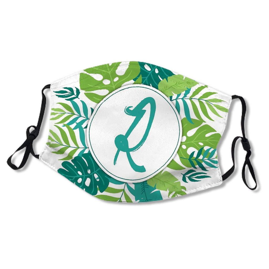 Monogram Letter R Tropical Design Mask No.WPJ2HR