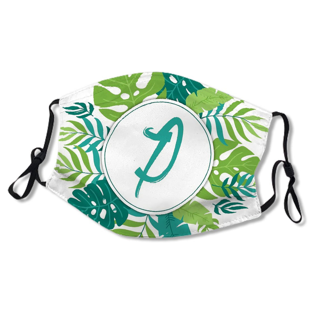 Monogram Letter PTropical Design Mask No.WQVDUW