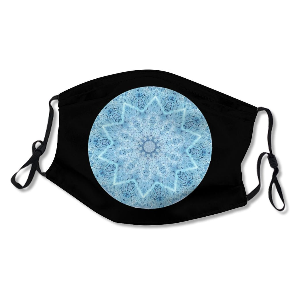 Blue kaleidoscope pattern  Mask NO.WXWGNH