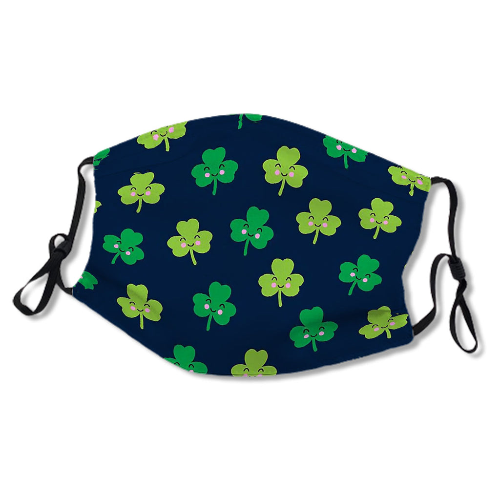 Cute Shamrocks - St Patrick's Day (navy) No.XBBBXY