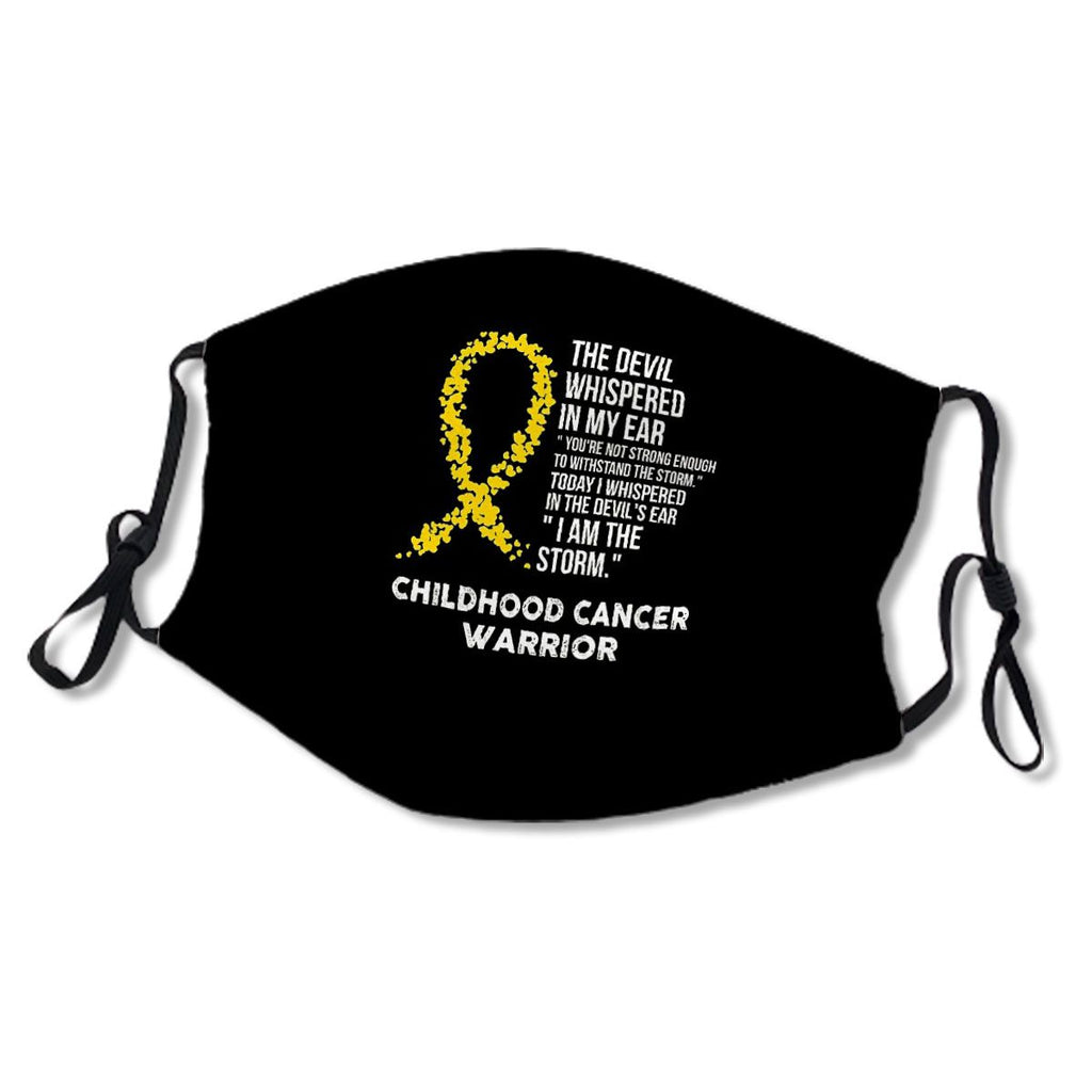 The Devil Childhood Cancer Awareness Support Ribbon No.XKFGRX