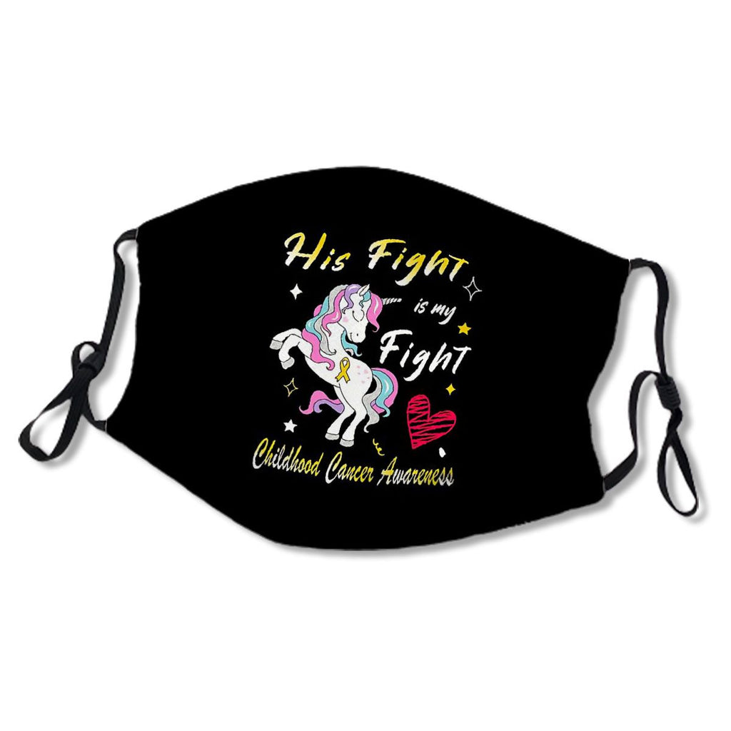 His Fight Is My Fight Childhood Cancer Awareness / Funny Unicorn Childhood Cancer Awareness Gift No.XKXLPS