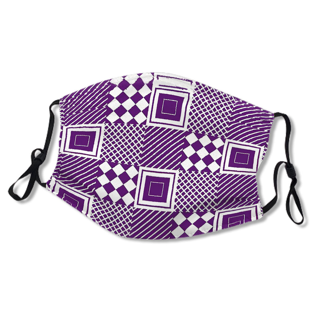 Purple Geometric Patterns: Fibromyalgia, Lupus, Alzheimer's No.XU99ZO