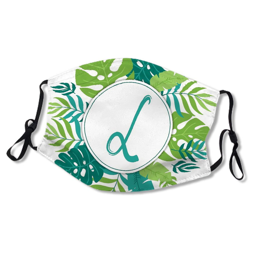 Monogram Letter L Tropical Design Mask No.YE45PH