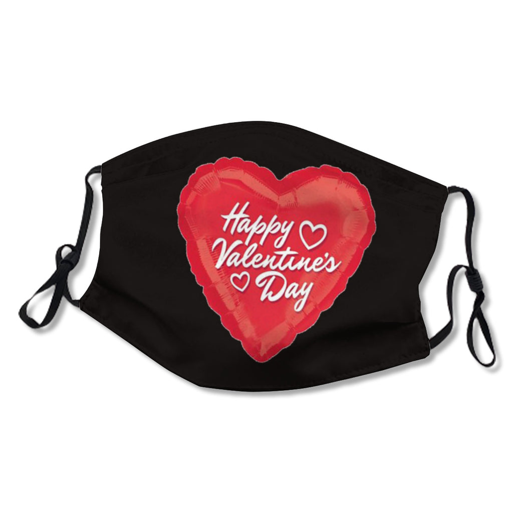 Couple'S Valentine'S Day Mask With Adjustable Nose Line Ear Hooks, Washable Protective Mask No.YIVKZC