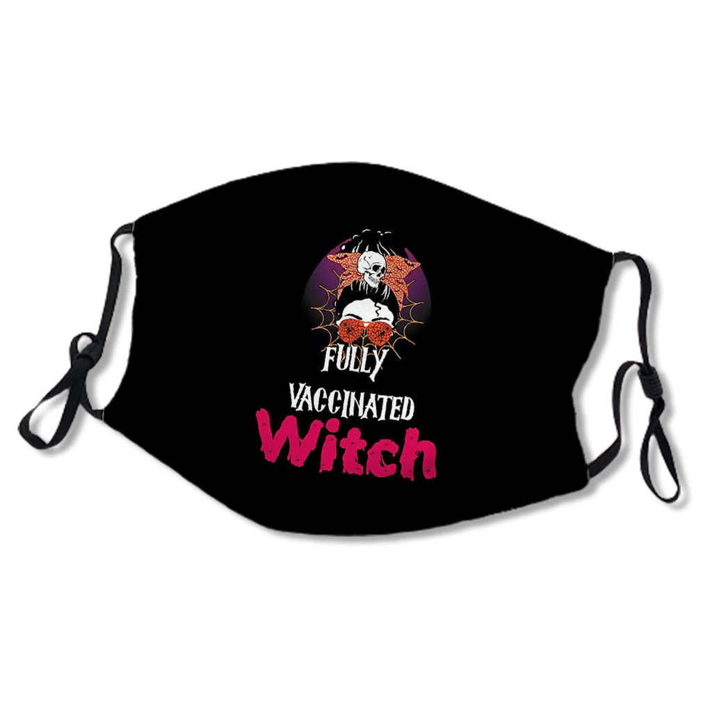 Vaccinated Witches ,Vaxxed Waxed Witches Spookey Witchy Halloween Mask No.Ylojh5