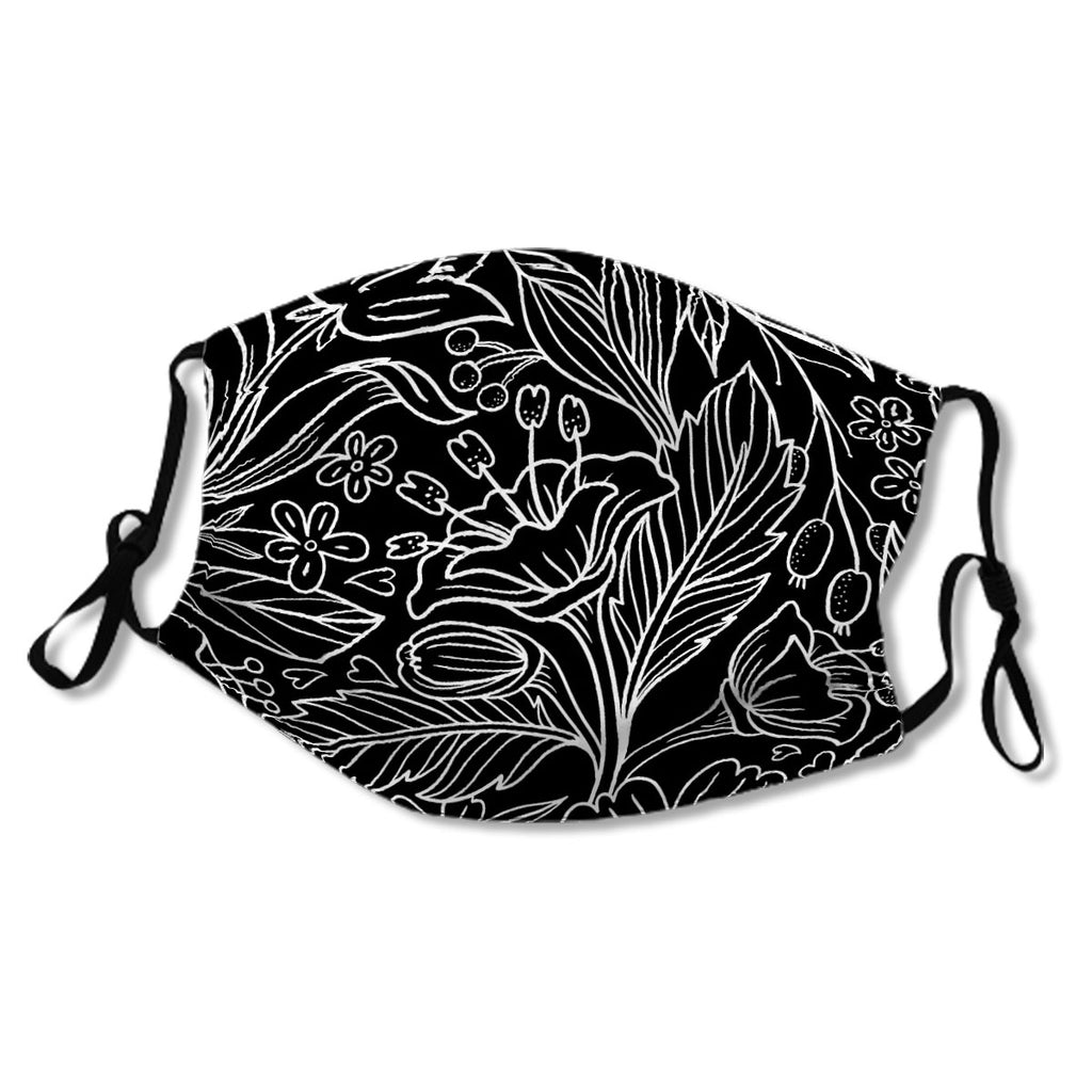 Black and white plant artwork No.YNLKMT