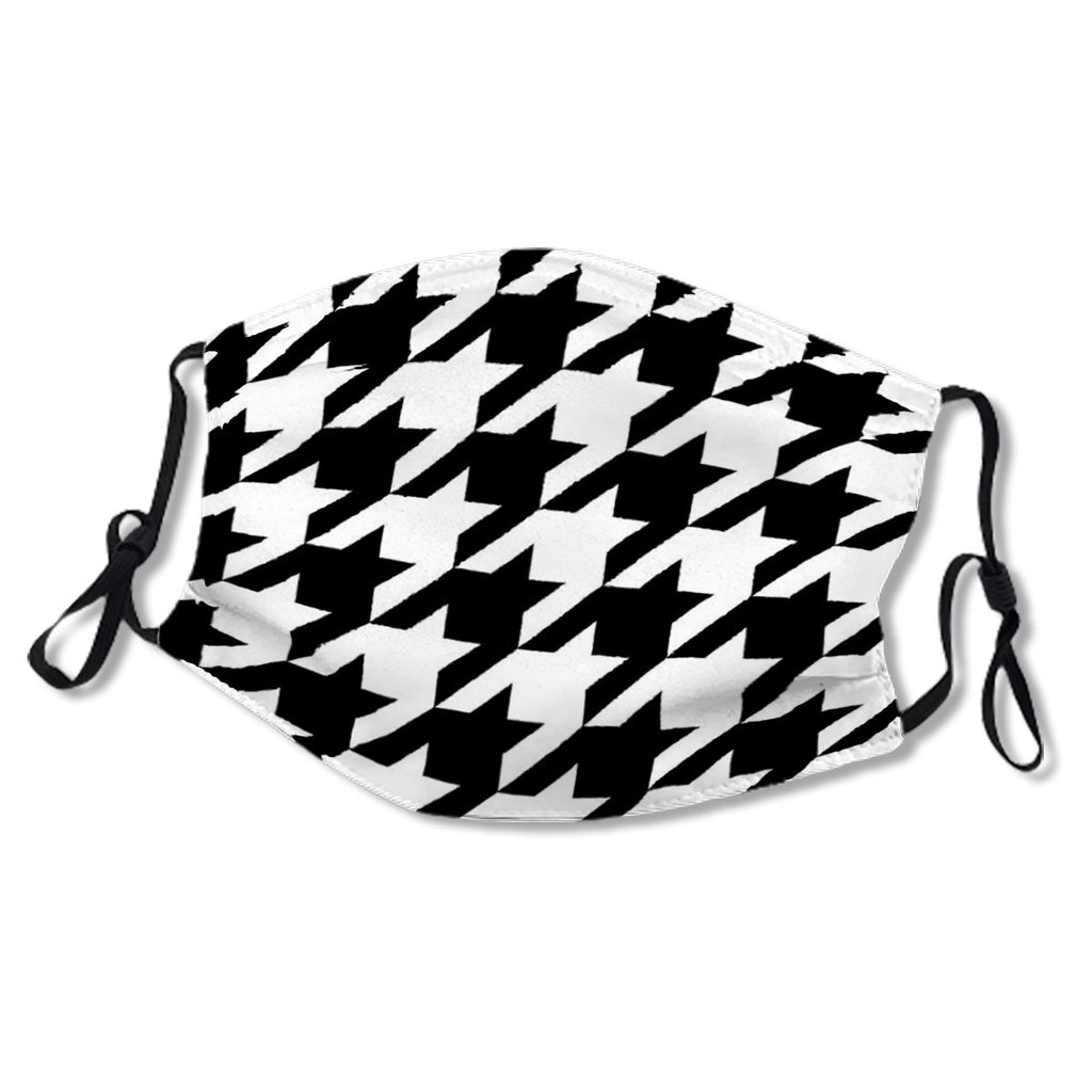 Stylish Geometric Black White Houndstooth Pattern No. Z5EJSS