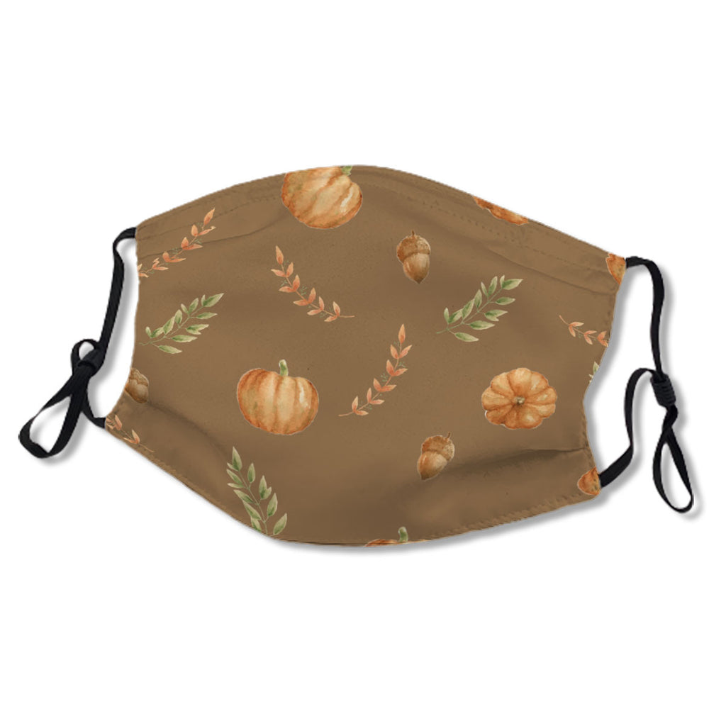 Brown Tan Autumn Pumpkin No. ZDL62R