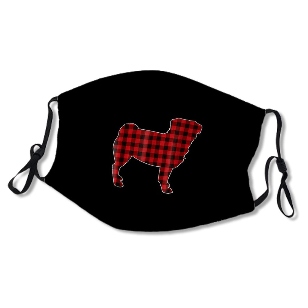 Pug Christmas Dog Buffalo Plaid Tee No.ZEYPUY