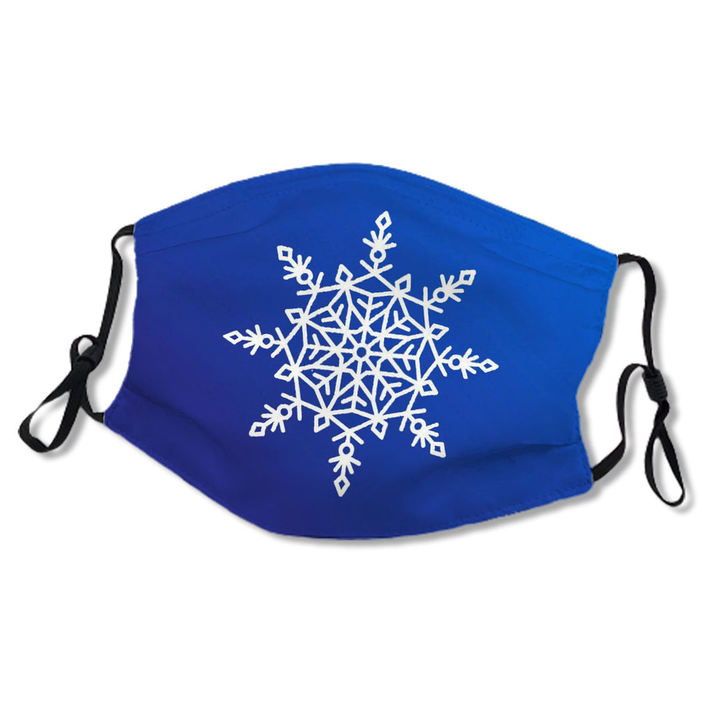 Snowflake Single Icon On Blue No.ZI8UB7