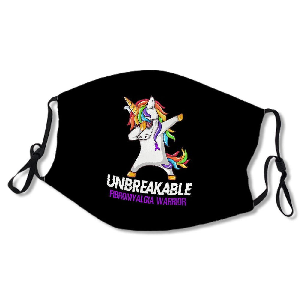 Unicorn Dabbing Unbreakable Fibromyalgia Warrior No.ZJIEF8