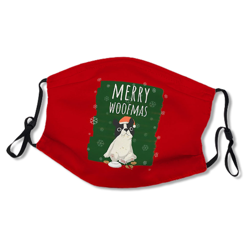 Merry Woofmas Christmas Festive Santa Hat Cookies French Bulldog Red No.ZTTPAC