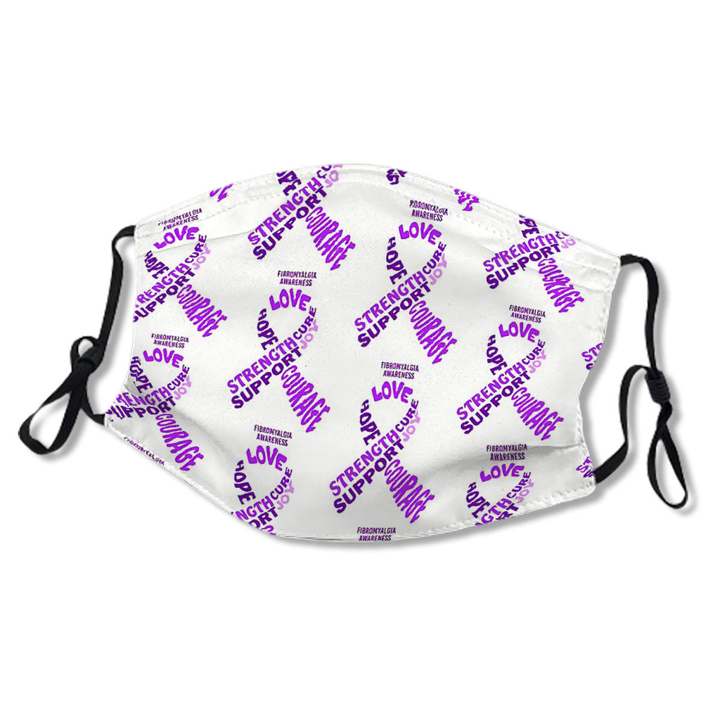 Fibromyalgia Awareness - Purple Awareness Ribbon With Words No.ZUUTQZ