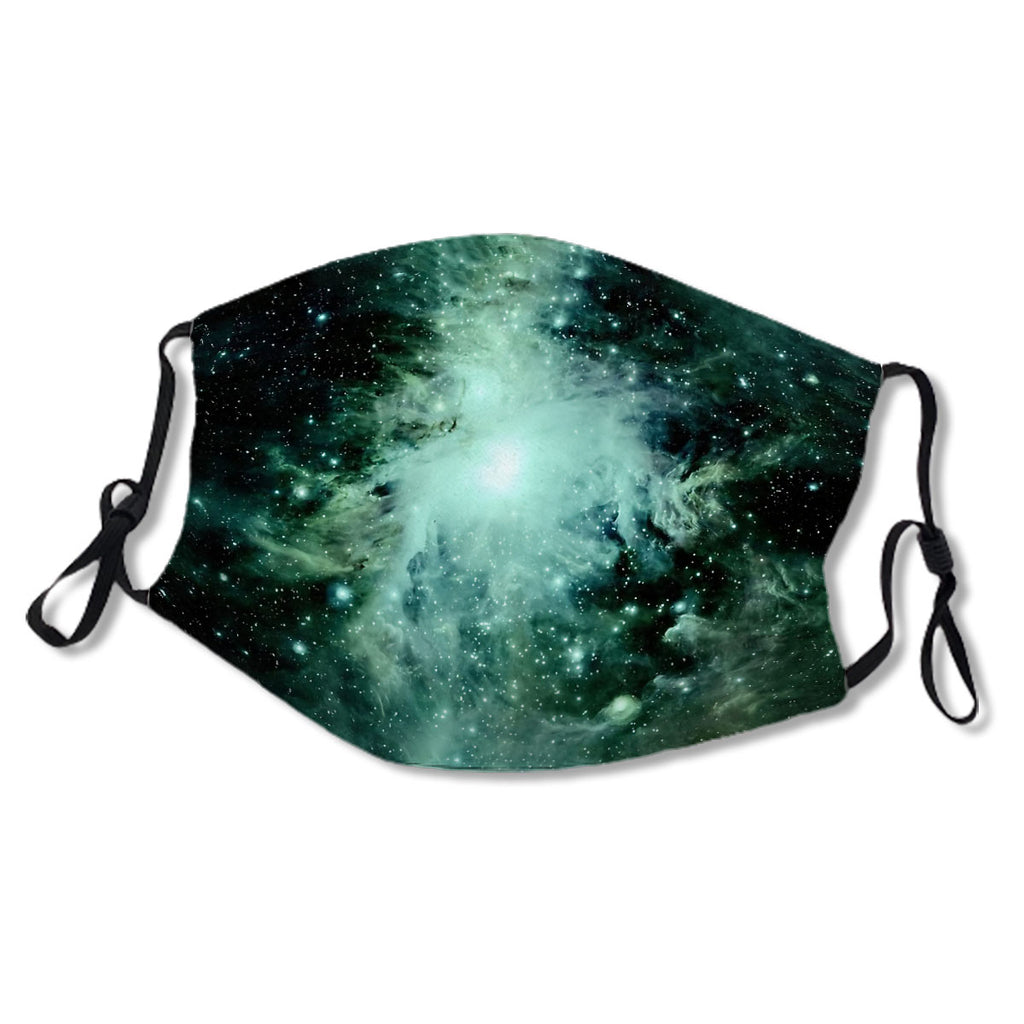 Galaxy Orion Nebula Forest Green Teal Mask No.ZWLXXK