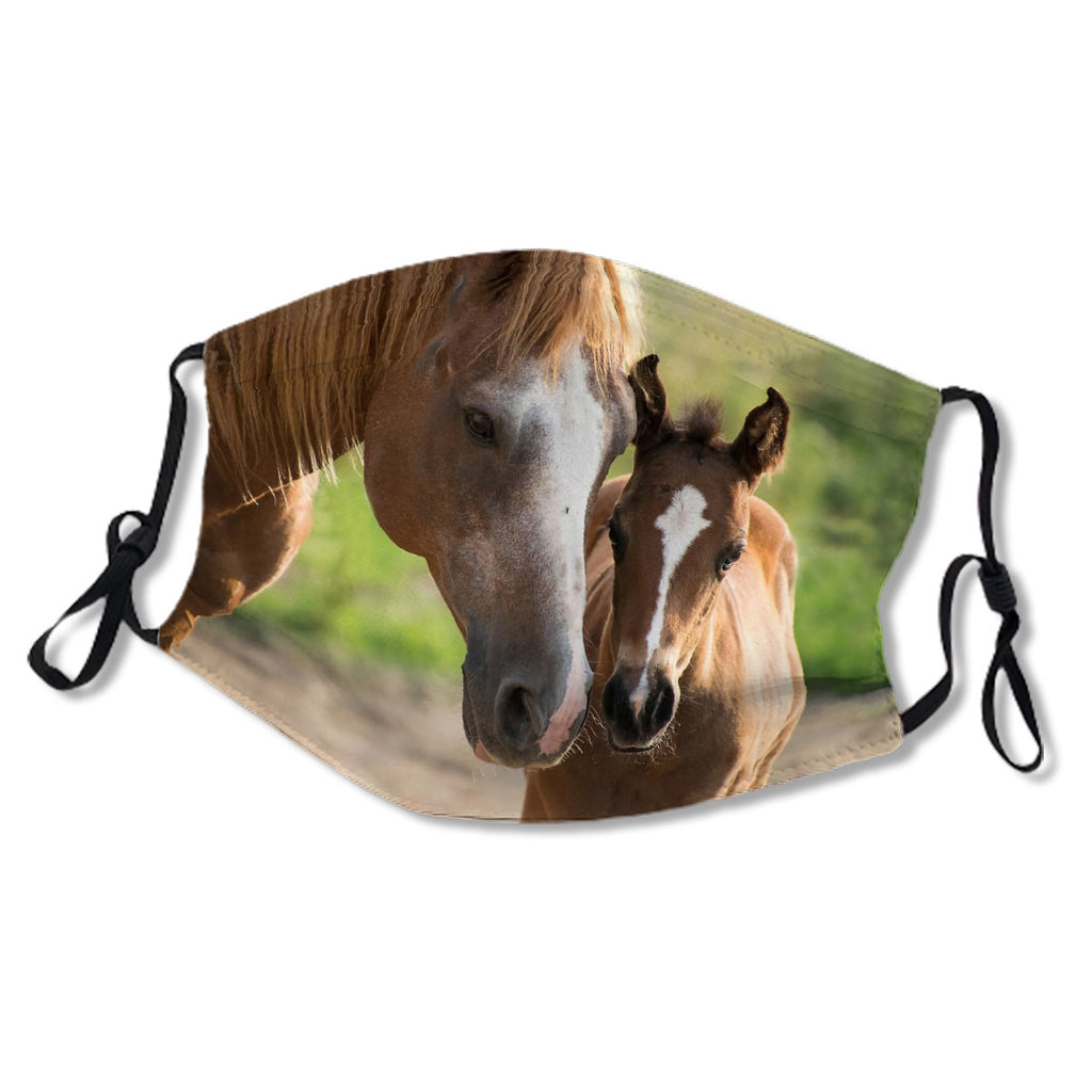 Horse and foal design Mask No.ZYWZXA